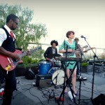 Album release on the roof of the Andaz Hotel, Sunset Strip